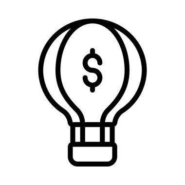 finans ve para konsept simgesi, vektör illüstrasyonu basit tasarım