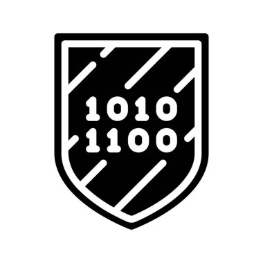 Şifreleme Simgesi Basit Vektör İllüstrasyonu