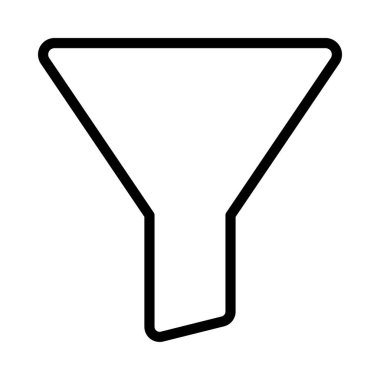 Filtre Simgesi Basit Vektör İllüstrasyonu