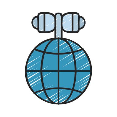 İnternet Pazarlama Web simgesi vektör illüstrasyonu