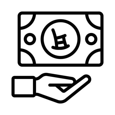 Emekli Para web simgesi vektör illüstrasyonuName