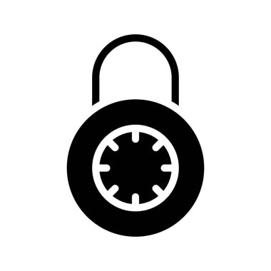 lock icon, vector illustration simple design