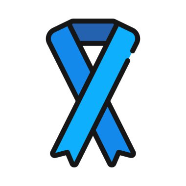 Barış Kurdelesi Web simgesi vektör illüstrasyonu