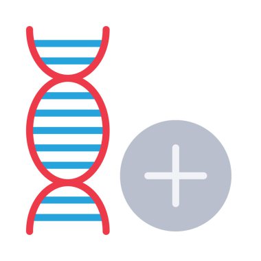 DNA Simgesi Basit Vektör İllüstrasyonu Oluştur