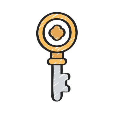 Eski Biçim Anahtar Ağı vektör çizimi