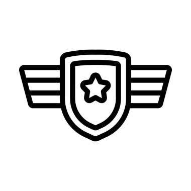 Kalkan basit kutsal kişilerin resmi, vektör çizim