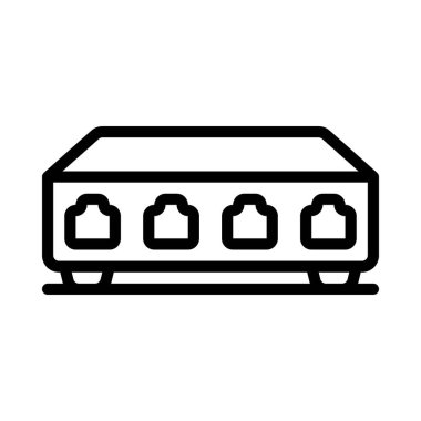 Ağ Değiştirme simgesi düz tasarım, vektör illüstrasyonu              