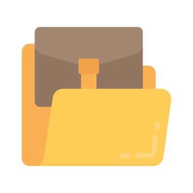 İş Dünyası Dizini simgesi, vektör illüstrasyonu 