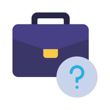 İş Soruları web simgesi vektör illüstrasyonu