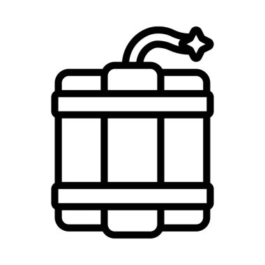 TNT Bomba Web simgesi vektör çizimi