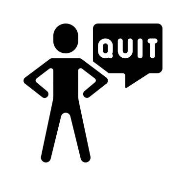 İş Kişi Web simgesi vektör illüstrasyonundan çık