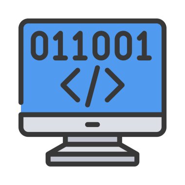 Bilgisayar Kodlama Ağı vektör çizimi