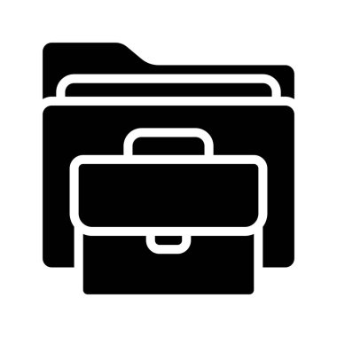 İş Dizini Web simgesi vektör çizimi