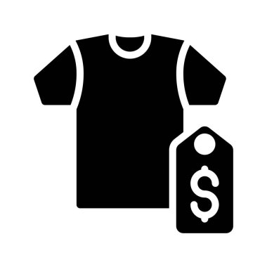 T-Shirt Web simgesi vektör çizimi satıyor