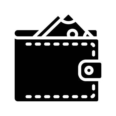 wallet icon, vector illustration simple design