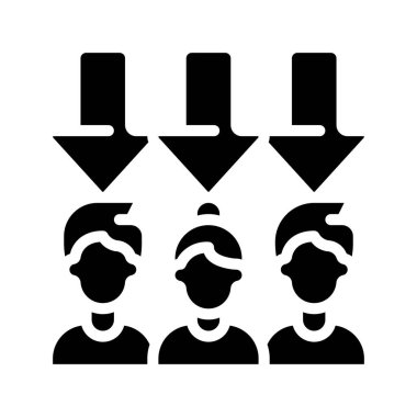 Düşük Çalışan Simgesi Basit Vektör İllüstrasyonu