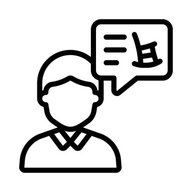 Emeklilik Danışmanı Web simgesi vektör illüstrasyonu