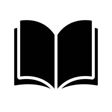 Kitap simgesi aç, vektör illüstrasyonu