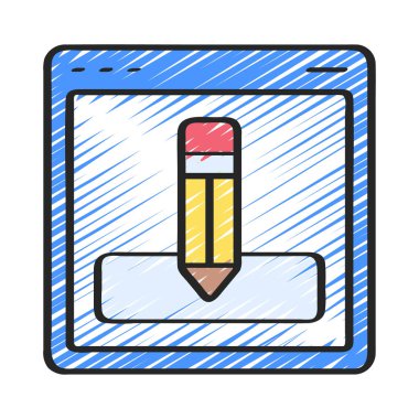 Web sitesi simgesi, vektör illüstrasyonu basit tasarım