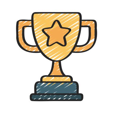 kupa ödülü izole edilmiş ikon vektör illüstrasyon tasarımı
