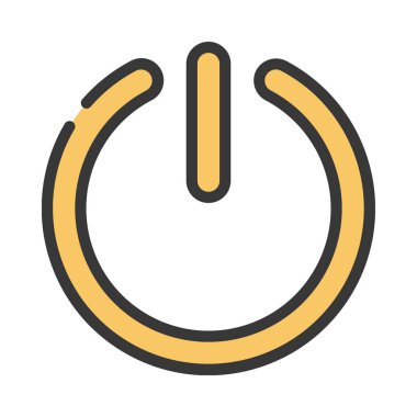 Güç İşareti vektör çizimi 