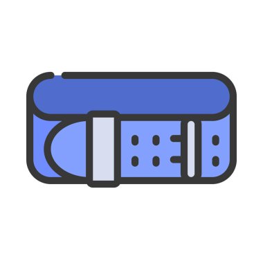 Ağırlık Kaldırma Kemeri simgesi, vektör illüstrasyonu basit tasarım