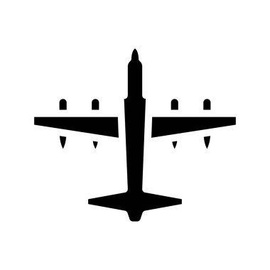 Kargo düzlemi ikon vektör illüstrasyon tasarımı       