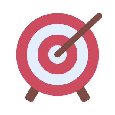 Mızrak Hedef Web simgesi vektör çizimi