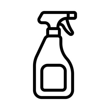 Temizleme spreyi şişe ağ ikonu vektör illüstrasyonu