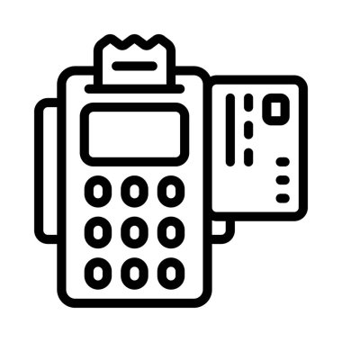 Kart Makinesi Web simgesi vektör çizimi