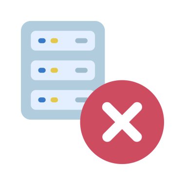 sunucu web simgesi vektör illüstrasyonu
