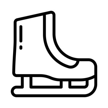 Buz pateni web simgesi vektör illüstrasyonu