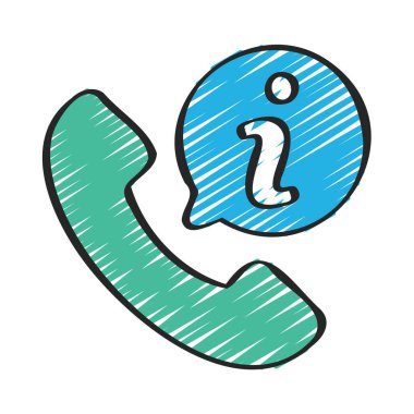 telefon çağrısı web simgesi vektör illüstrasyonu