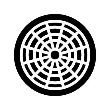 Dart Tahtası simgesi vektör illüstrasyonu 