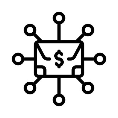 Finansal Portföy web vektör illüstrasyonunu çeşitlendir