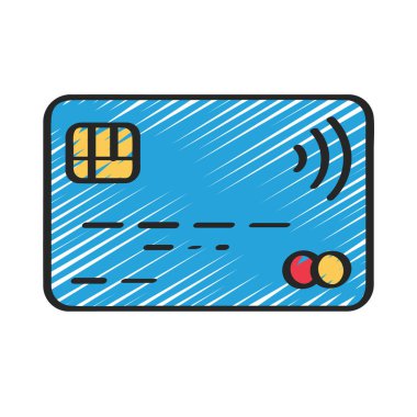 Düz tasarımda Kişisiz Kart simgesi 