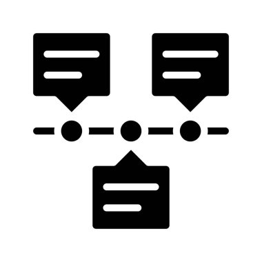 Zaman çizgisi web simgesi vektör çizelgesi çizimi                    