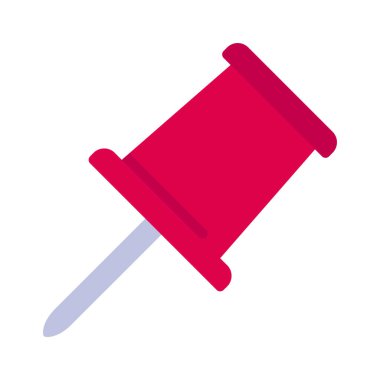 Pin Tack ağ simgesi vektör illüstrasyonuna bas