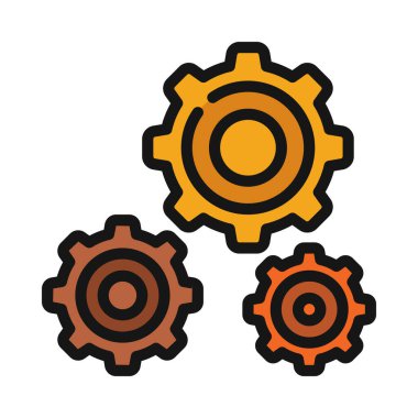 Dişli ağ simgesi beyaz arkaplanda izole edildi. vektör illüstrasyonu