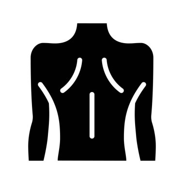 Kadın Arka Ağ ikonu vektör illüstrasyonu