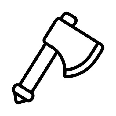 Axe araç simgesi, vektör illüstrasyonu