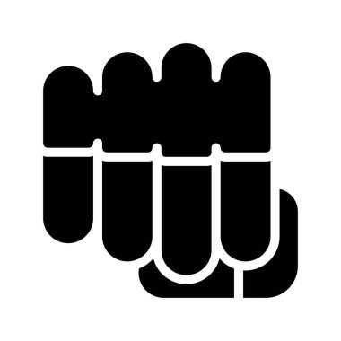 Yumruk Ağ simgesi vektör illüstrasyonu