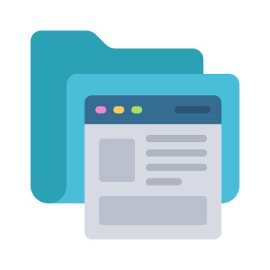 Web Sitesi Dizin simgesi, vektör illüstrasyonu 