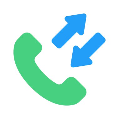 Gelen Giden Arama Ağı vektör illüstrasyonu