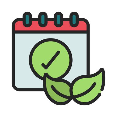 Uzun Vadeli Sürdürülebilirlik Ağı vektör illüstrasyonu