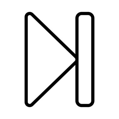 Arrow web simgesi vektör illüstrasyonunu atla