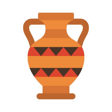 Aztek Vazosu Web simgesi vektör illüstrasyonu