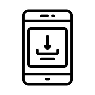 Uygulama Web simgesi vektör illüstrasyonunu yükler