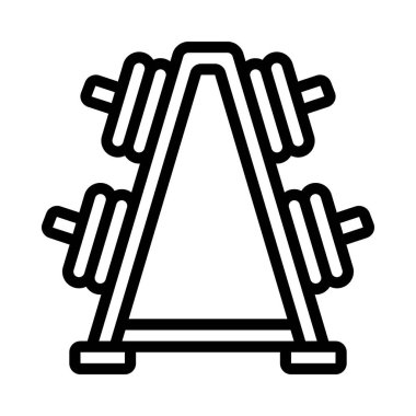 Ağırlık Tabağı Stand Web vektör çizimi