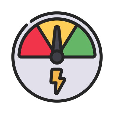 Performans Ölçeği Web simgesi vektör illüstrasyonu